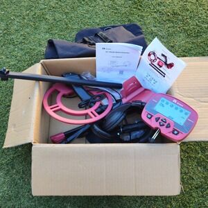 Ricomax GC-1022B Metal Detector Kit Red LCD Display Waterproof Coil Broken Cam